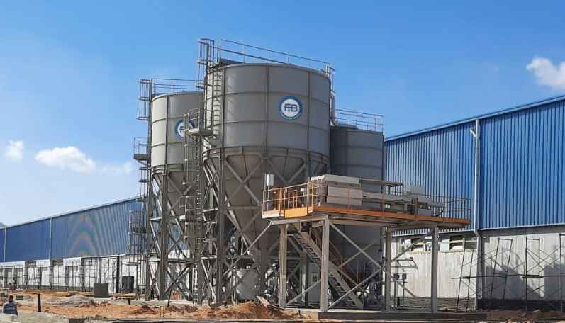 EGYPT,  Innovative   Waste Water Treatment and Slurry Dehydration Plant for an ENGINEERED STONE processing line